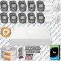 Hikvision 10'lu Full HD Güvenlik Kamerası Set 7/24 Renkli, Mikrofonlu, Olay Anında Bildirim