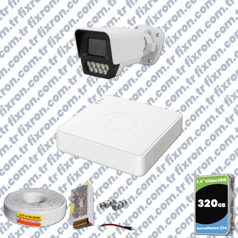 Phoenix Hikvision 1’li Full HD Güvenlik Kamerası Seti Renkli Gece Görüşlü, Olay Anında Bildirim