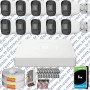 Hikvision Unv 10'lu Full HD Güvenlik Kamerası Set Gece Görüş, Mikrofon, Olay Anında Bildirim