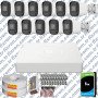 Hikvision Unv 11'li Full HD Güvenlik Kamerası Set Gece Görüş, Mikrofon, Olay Anında Bildirim