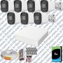 Hikvision Unv 7'li Full HD Güvenlik Kamerası Set Gece Görüş, Mikrofon, Olay Anında Bildirim