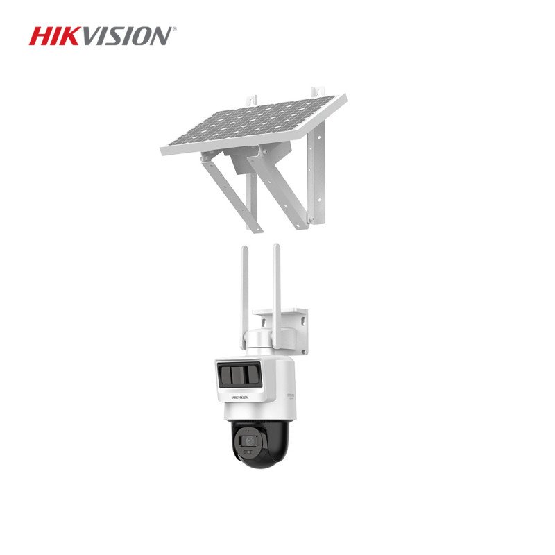 Hikvision DS-2DE2C400IWG-K/4G/C05S10 4MP Güneş Enerjili Güvenlik PTZ Kamera, PIR + Radar Algılama, 4G LTE, 512GB MicroSD, IP66