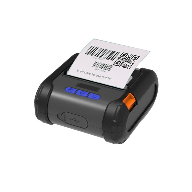 ZYWELL ZM04 Mobil Barkod Yazıcı USB + Bluetooth 80mm Termal Fiş ve Etiket Yazıcı