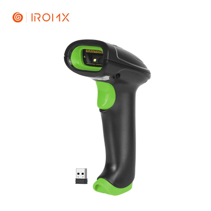 IROMX WL0202D 1D/2D Kablosuz Barkod Okuyucu El Tipi USB Dongle Destekli