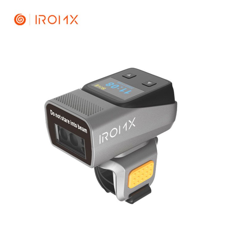 IROMX WLP002R Ring 1D/2D Kablosuz Barkod Okuyucu Bluetooth Giyilebilir Barkod Tarayıcı