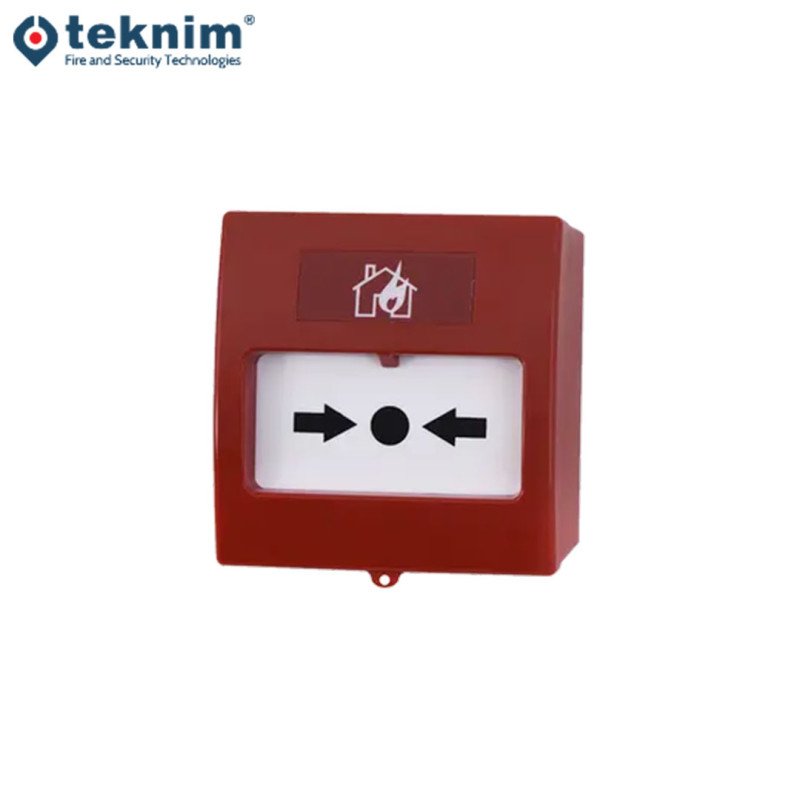 Teknim TFB-3165 Konvansiyonel Alarm Butonu Tekrar Kurulabilir EN54-11 Sertifikalı