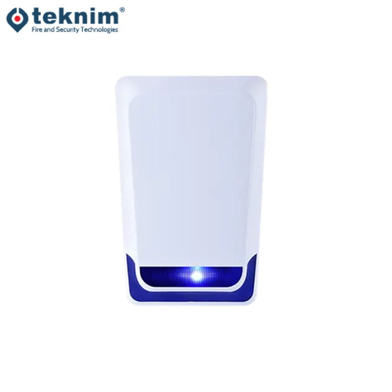 Teknim TSS-5790B Mavi Pencereli Harici Hırsız Alarm Sireni Flaşörlü