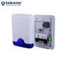 Teknim VAS-741BP Mavi Pencereli Harici Alarm Sireni 115 dB Flaşörlü