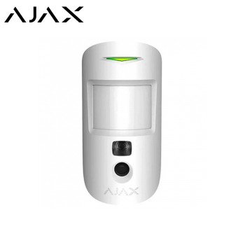 AJAX MotionCam Kameralı Kablosuz PIR Hareket Dedektörü Beyaz 10309