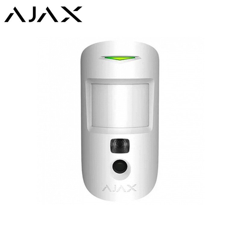 AJAX MotionCam Kameralı Kablosuz PIR Hareket Dedektörü Beyaz 10309