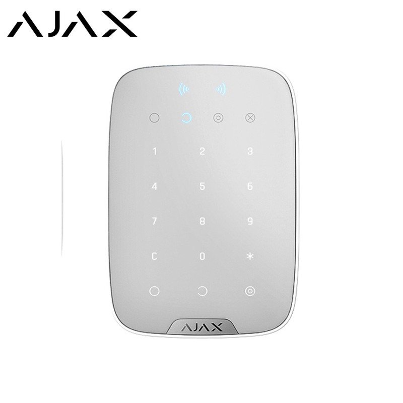 AJAX KeyPad Plus Kablosuz Dokunmatik Tuş Takımı Beyaz 26078
