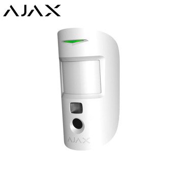 AJAX MotionCam (PhOD) Jeweller Kablosuz PIR Hareket Dedektörü Fotoğraflı Doğrulama Beyaz