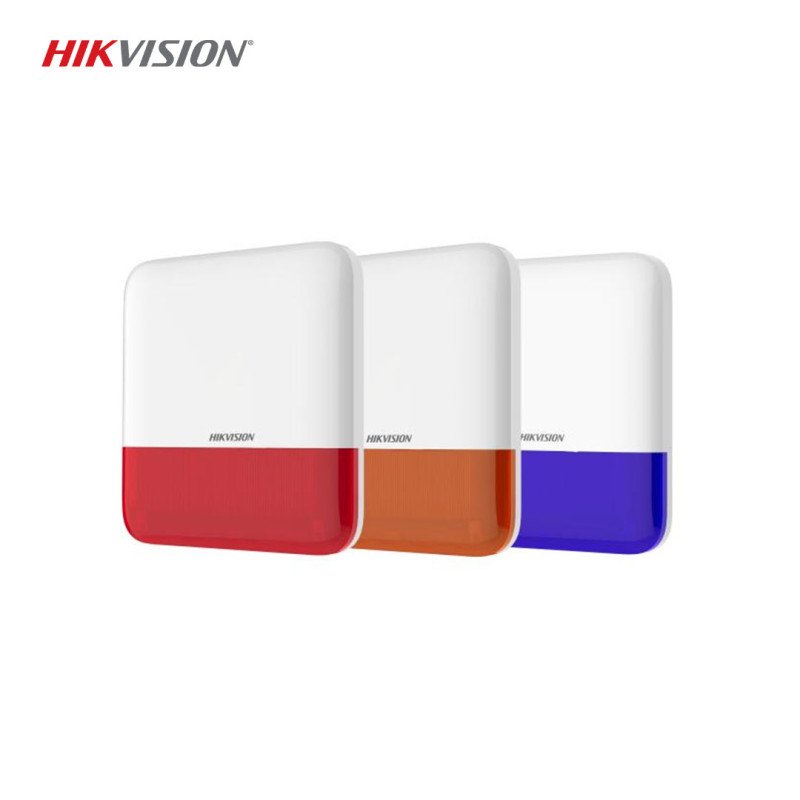HIKVISION DS-PS1-E-WE Kablosuz Harici Siren Kırmızı Mavi 868MHz