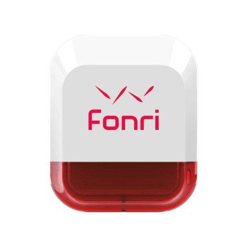 Fonri DJD02A Kablosuz Dış Ortam Sireni | 115dB Alarm Sireni | Işıklı | Anti Sabotaj | Su Terazili