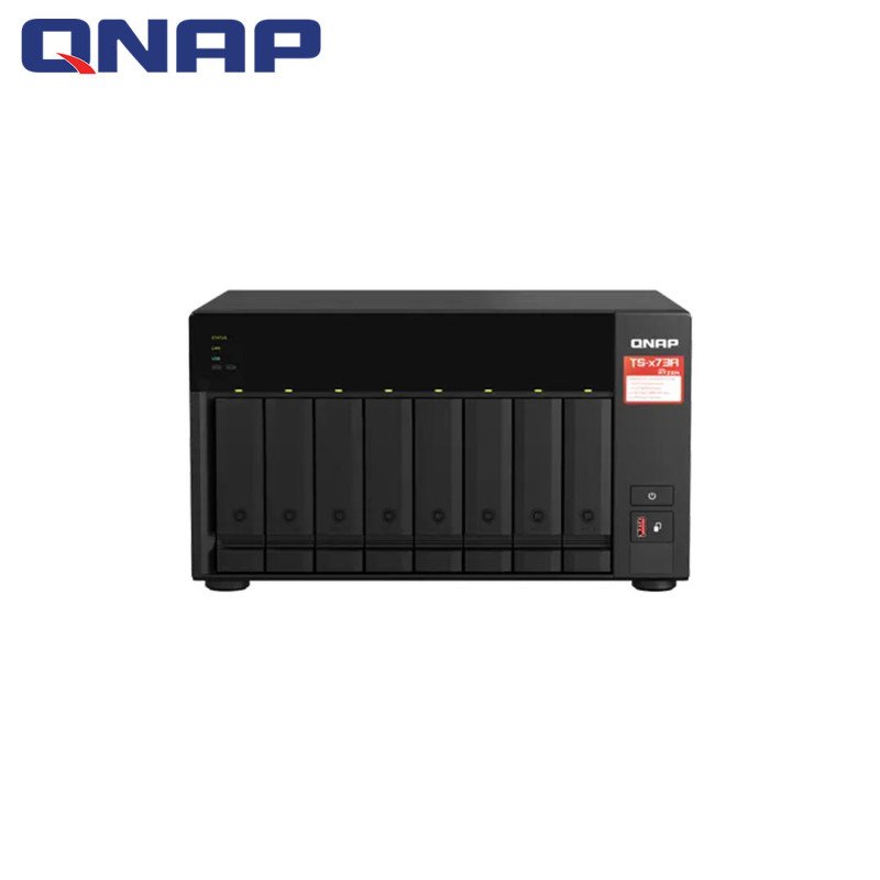 QNAP TS-873A 8GB RAM 8 Disk Yuvalı AMD Ryzen Tower NAS