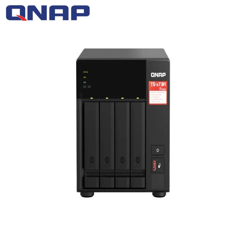 QNAP TS-473A 8GB RAM 4 Disk Yuvalı AMD Ryzen Tower NAS