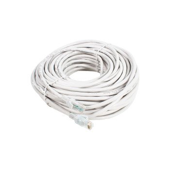 30 Metre Poşetli CAT6 RJ45 Patch Network Ethernet İnternet Kablosu Beyaz 1000Mbps