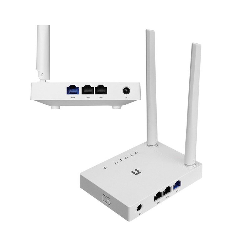 Netis W1 300Mbps Kablosuz Router AP Repeater WISP 2x5dBi Antenli