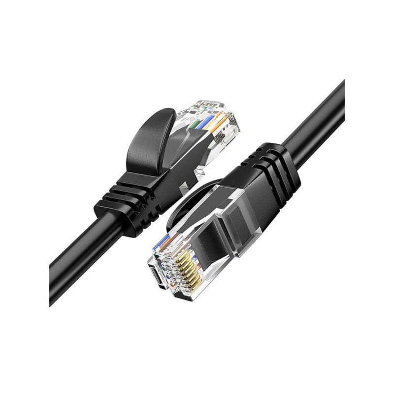 PHILIPS SWA1945/93-8 CAT6 8 Metre Siyah Patch Network Ethernet Kablosu 1Gbps