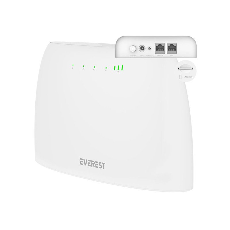 Everest EWR-4G03 4G LTE WiFi Router SIM Kart Girişli 300 Mbps Kablosuz Yönlendirici