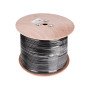 Siyah Dış Mekan CAT6 23AWG 0.57mm UTP Network Kablosu 305 Metre
