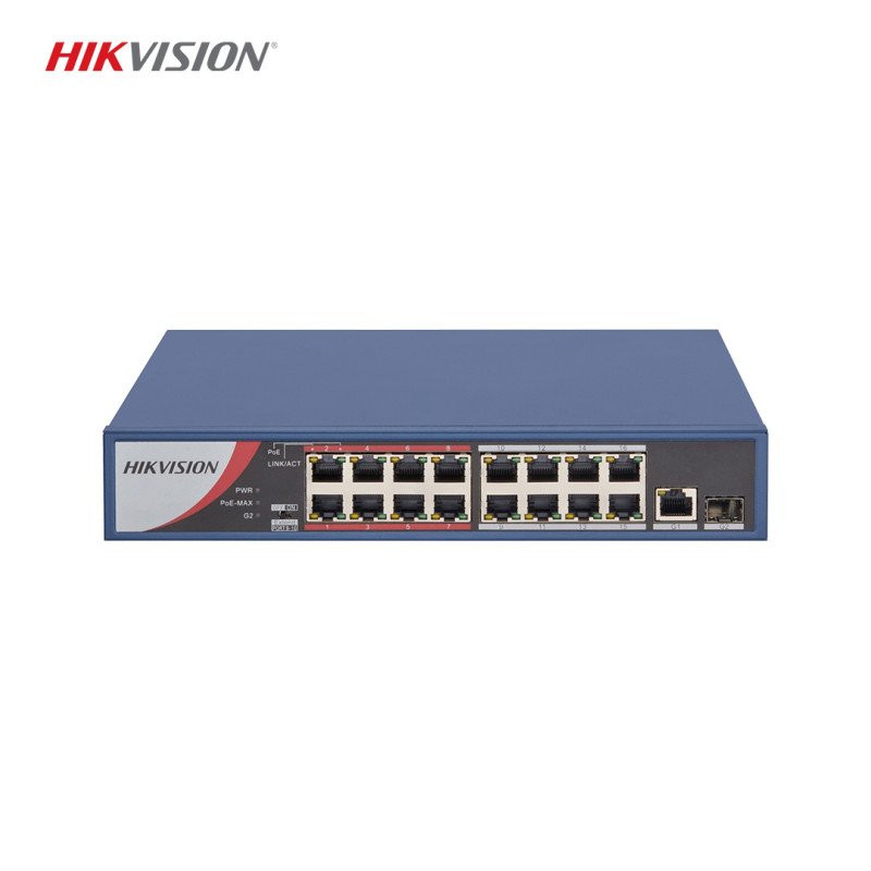 Hikvision DS-3E0318P-E/M 16 Port Fast Ethernet PoE Switch