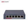Hikvision DS-3E1106P-EI/M 4 Port Hızlı Ethernet Akıllı PoE Switch