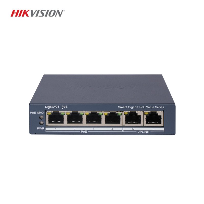 Hikvision DS-3E1506P-EI/M 4 Port Gigabit Akıllı PoE Switch