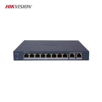 Hikvision DS-3E1510P-EI 8 Port Gigabit Akıllı PoE Switch (110W, 300m Uzun Menzil, 6KV Koruma)