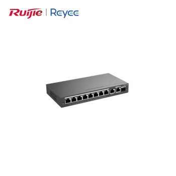 Reyee RG-ES210GS-P 10 Port Gigabit PoE+ Yönetilebilir Switch – Bulut Yönetimli Akıllı Ağ Anahtarı