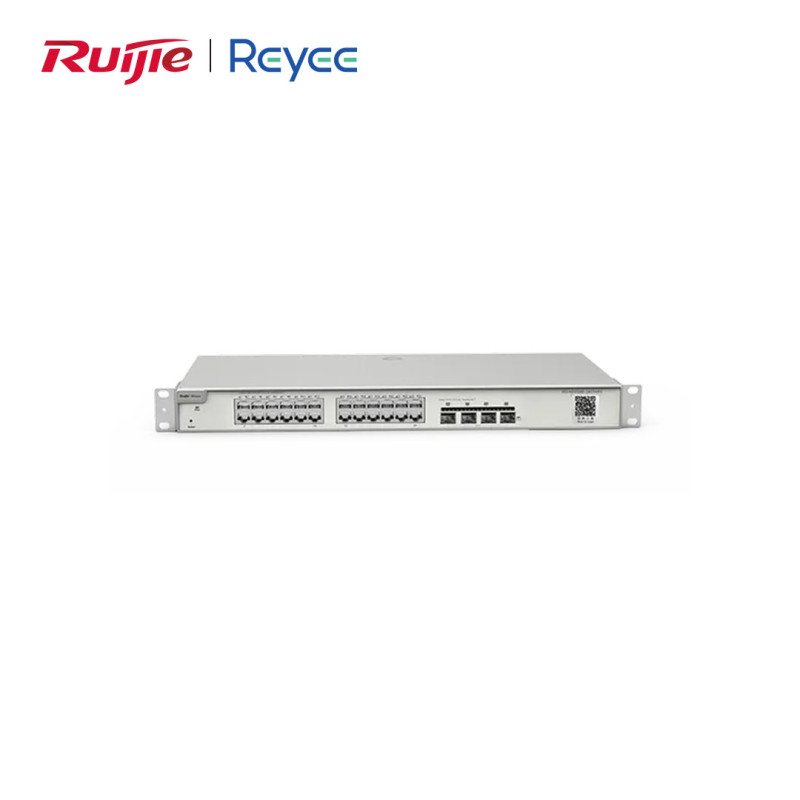 Reyee RG-NBS5200-24GT4XS 24 Port Gigabit L2+ Yönetilebilir Switch, 4×10G SFP+ Uplink, Kurumsal Ağ Anahtarı