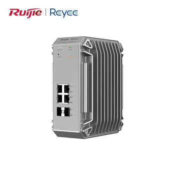 Reyee RG-NIS3100-4GT2SFP-HP Endüstriyel 4 Port PoE+ Switch, Gigabit, 2 SFP Uplink, -40°C~80°C Dayanıklı