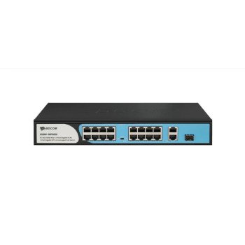 BDCOM S1200-16P2G1S 16 Port PoE Switch 180W Gigabit Uplink ve SFP Portlu