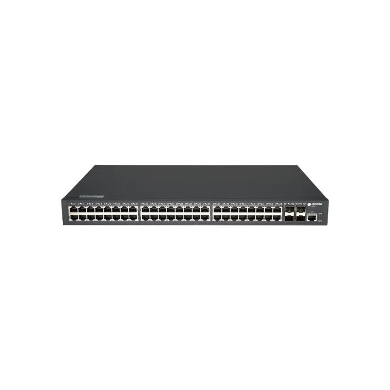 BDCOM S2900-48T4X-2AC 48 Port Gigabit Yönetilebilir L3 Lite Switch 4x 10G SFP+ Çift Güç Kaynaklı