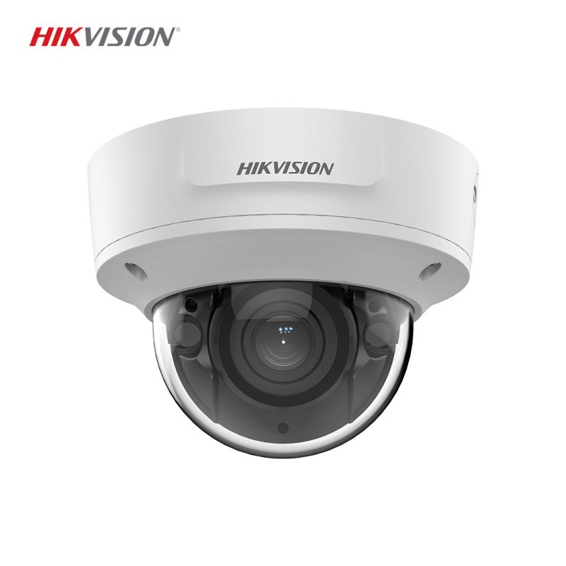 Hikvision DS-2CD2743G2-IZS 4MP AcuSense Motorlu Varifokal Dome IP Kamera, 2K HD, İnsan & Araç Algılama, 120 dB WDR, H.265+, IP67, IK10, Mikrofonlu, 512GB microSD Destekli