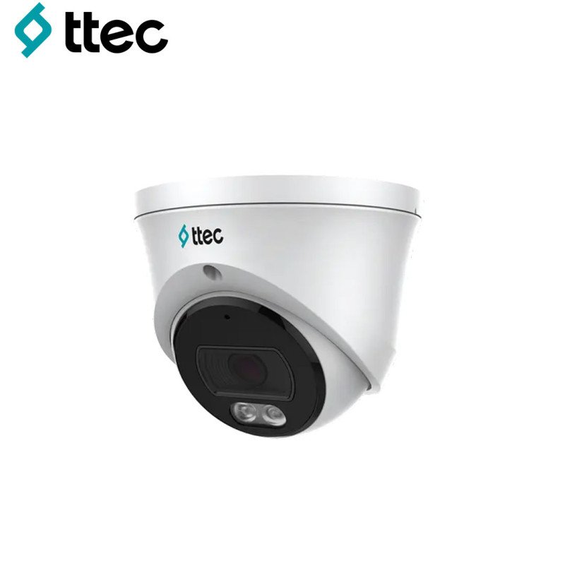 Ttec IPDP-4330M-WMS/SL 4MP Starlight Spotlight 2.8mm IR Dome IP Kamera (Mikrofonlu – SD Kart – IP66 – PoE)