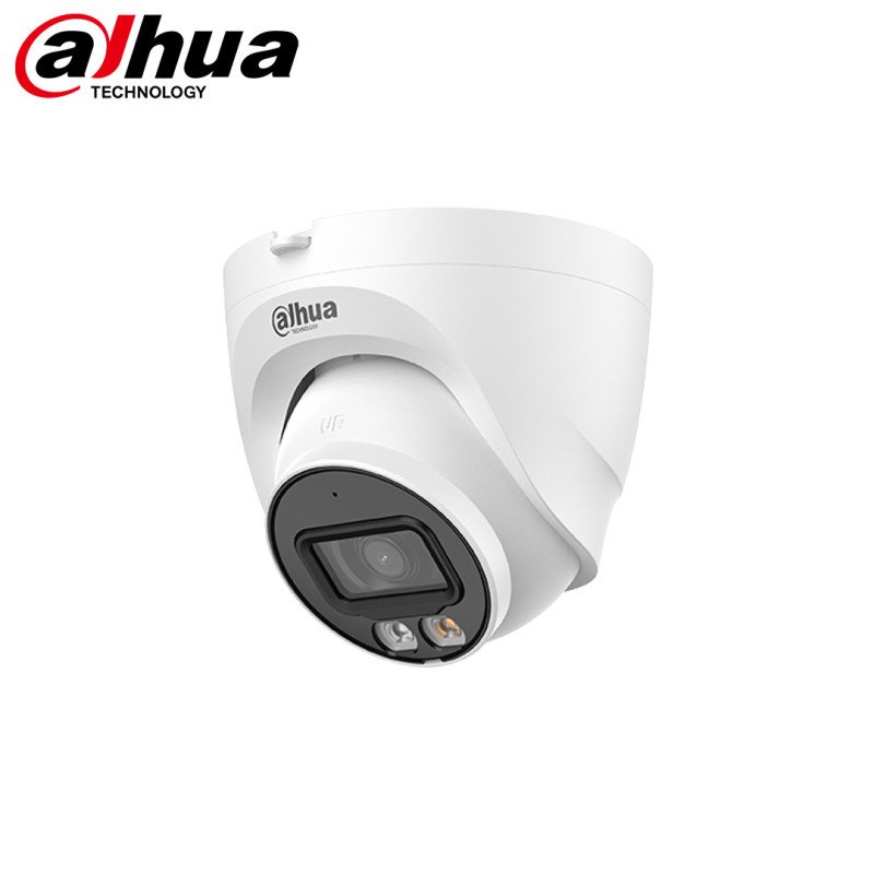 Dahua IPC-HDW1249T-S-IL 2MP Full Color Smart Dual Light Dome IP Kamera (2.8mm – 30m IR/Beyaz Işık – SD Kart – Dahili Mikrofon – IP67)