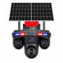 Pulnix PLX-6015 IPC 8MP 4 Lens 4G Solar Güvenlik Kamerası 3 PTZ AOV Sürekli Kayıt