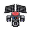 O-KAM OK-331 Premium 12MP 4G Sim Kartlı Solar Güvenlik Kamerası 4 Lens PTZ Güneş Panelli