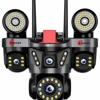 Esvision ES-9003 9MP 3 Lens WiFi Güvenlik Kamerası Akıllı Takip ve Renkli Gece Görüşlü
