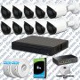 Dahua 10 Kameralı IP 1440P Gece Görüşlü Güvenlik Kamerası Mikrofonlu