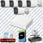 Hikvision 5 Kameralı 6MP IP ColorVu 3.0 Güvenlik Sistemi AI İnsan Araç Algılama Çift Yönlü Ses ve Işıklı Alarm
