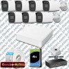 Hikvision 7 Kameralı 6MP IP ColorVu 3.0 Güvenlik Sistemi AI İnsan Araç Algılama Çift Yönlü Ses ve Işıklı Alarm