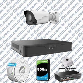 UNV 1 Kameralı IP Full HD Güvenlik Kamerası Seti