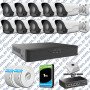 UNV 10 Kameralı IP Full HD Güvenlik Kamerası Seti