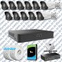 UNV 11 Kameralı IP Full HD Güvenlik Kamerası Seti