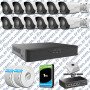 UNV 12 Kameralı IP Full HD Güvenlik Kamerası Seti