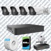 UNV 4 Kameralı IP Full HD Güvenlik Kamerası Seti