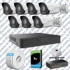UNV 7 Kameralı IP Full HD Güvenlik Kamerası Seti