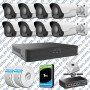 UNV 8 Kameralı IP Full HD Güvenlik Kamerası Seti
